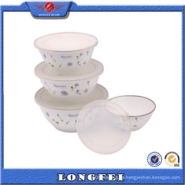 Los artículos superventas 4 PCS Soup Bowl con tapa de plástico